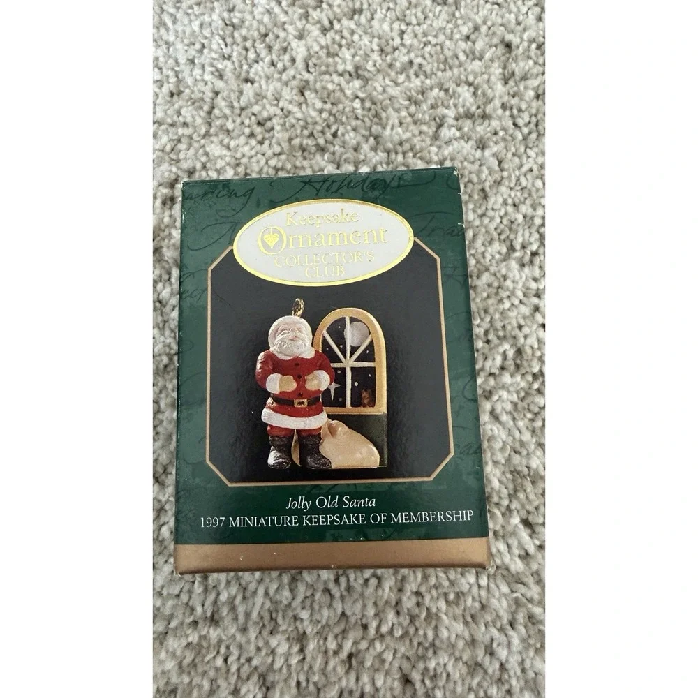 Lot of 14 Vintage Hallmark Keepsake Miniature Christmas Ornaments in Boxes